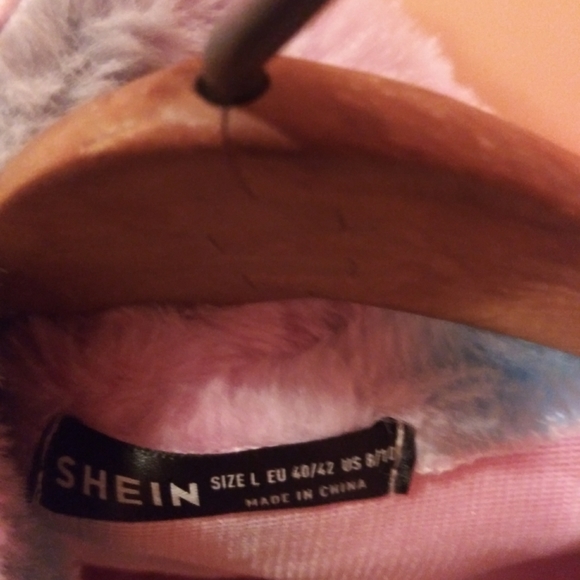 Tie Dye Zipper Hooded Teddy Jacket - Picture 4 of 4